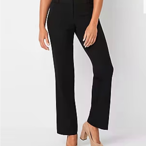 NAVY LIZ CLAIBORNE AUDRA STRAIGHT LEG PANTS - Picture 3 of 7